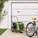 Green and Gray Oxford and Iron Animal Bike Trailer