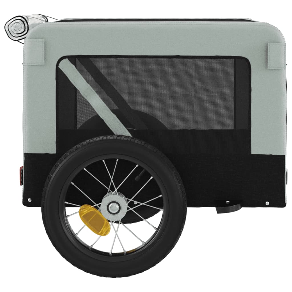 Gray and Black Oxford and Iron Animal Bike Trailer