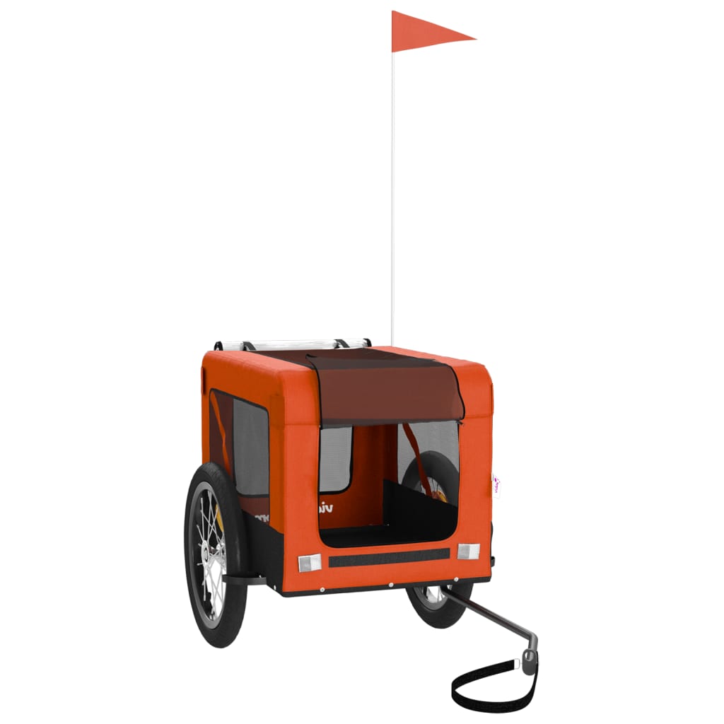 Orange and Black Oxford and Iron Animal Bike Trailer