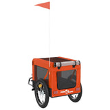 Orange and Black Oxford and Iron Animal Bike Trailer