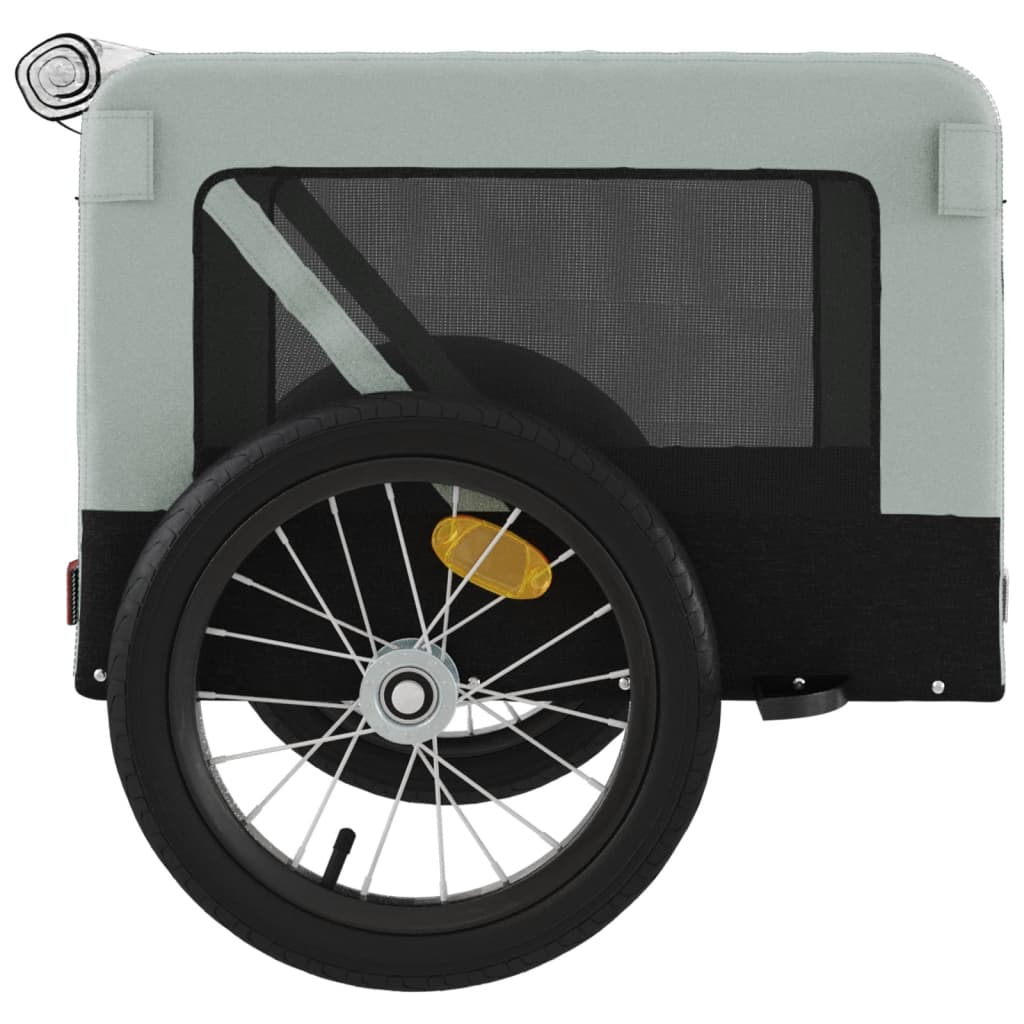 Gray and Black Oxford and Iron Animal Bike Trailer