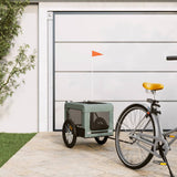 Gray and Black Oxford and Iron Animal Bike Trailer