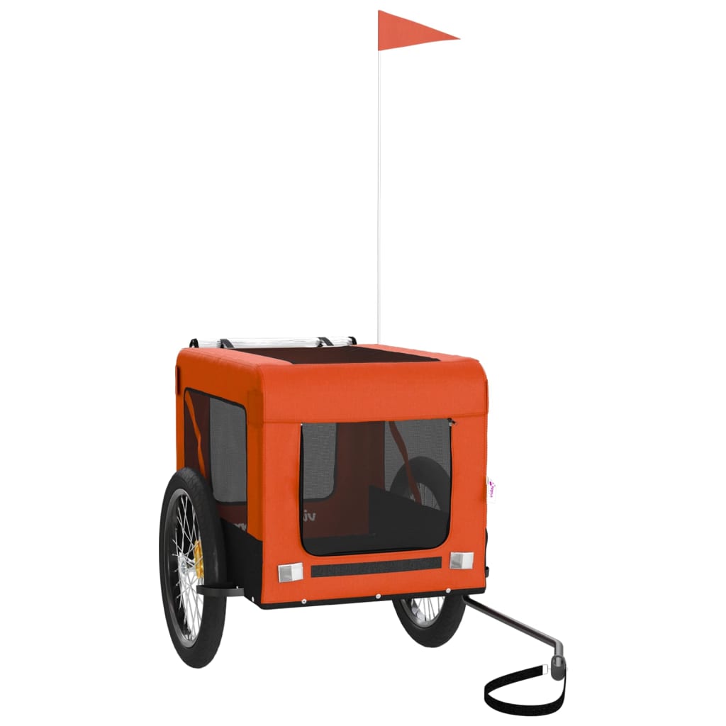 Orange and Black Oxford and Iron Animal Bike Trailer