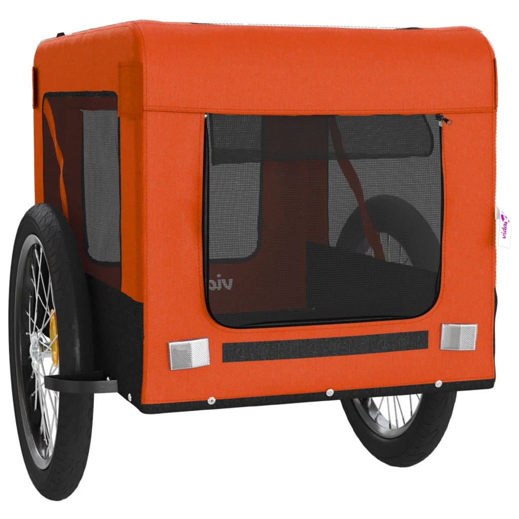 Orange and Black Oxford and Iron Animal Bike Trailer