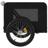 Black Oxford and Iron Animal Bike Trailer