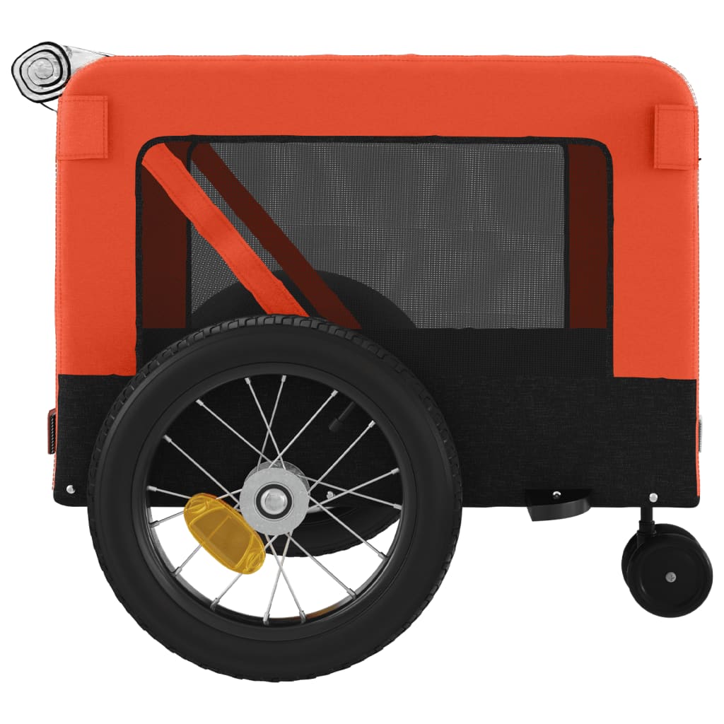 Orange and Black Oxford and Iron Animal Bike Trailer