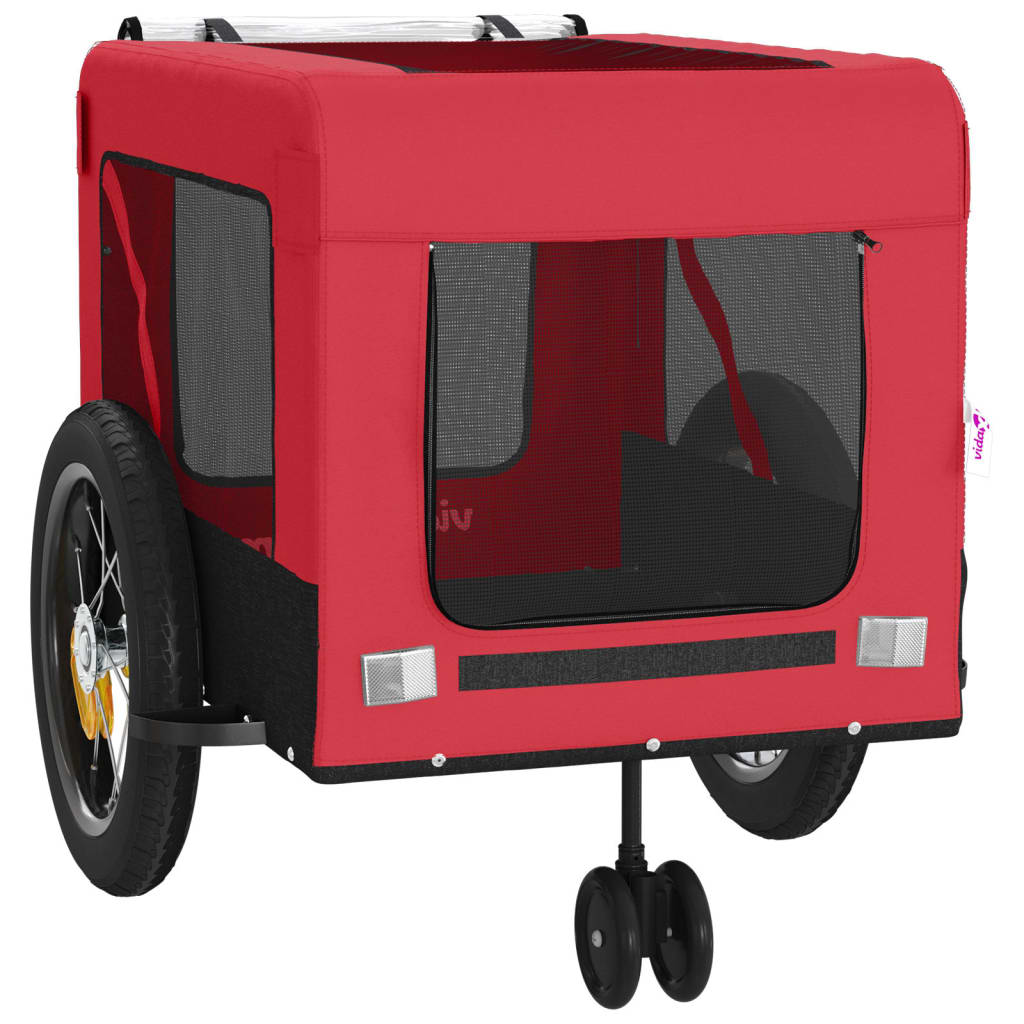 Red and Black Oxford and Iron Animal Bike Trailer