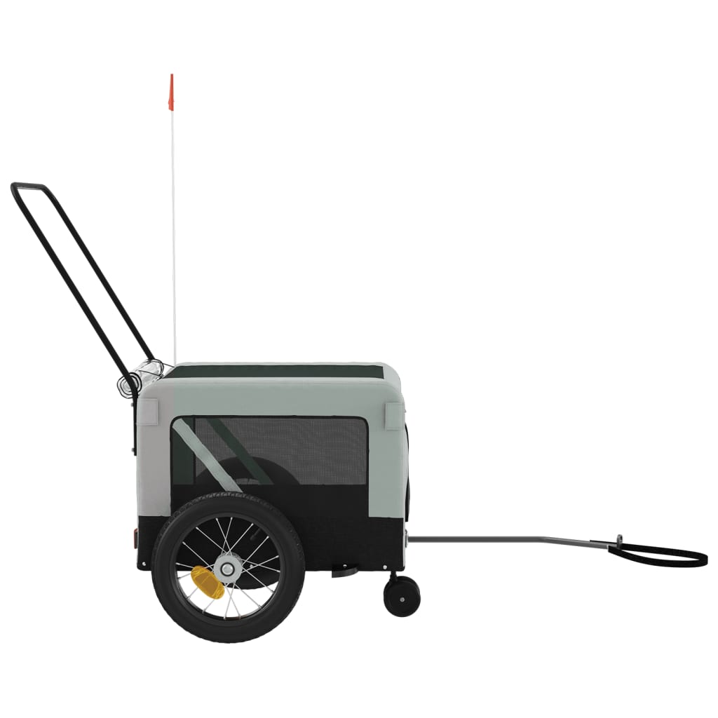 Gray and Black Oxford and Iron Animal Bike Trailer