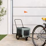 Gray and Black Oxford and Iron Animal Bike Trailer