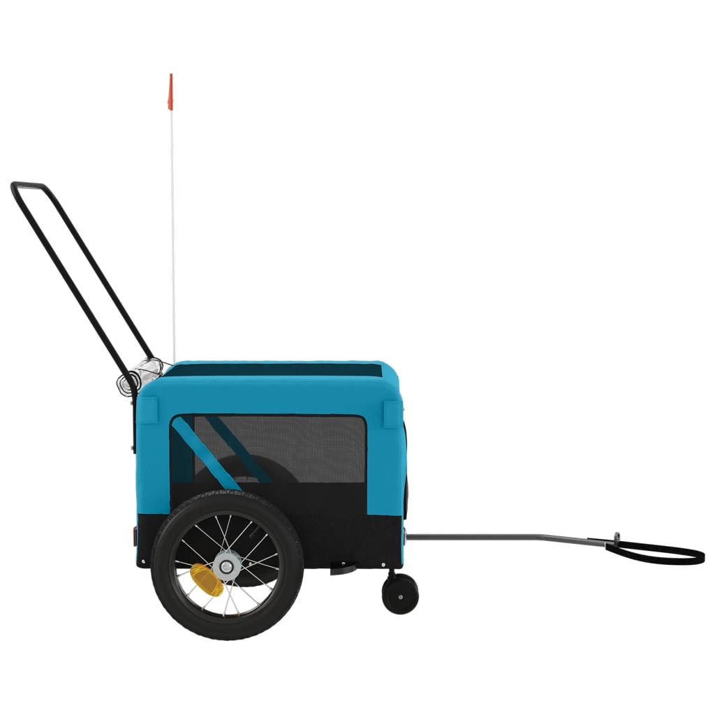 Blue and Black Oxford and Iron Animal Bike Trailer