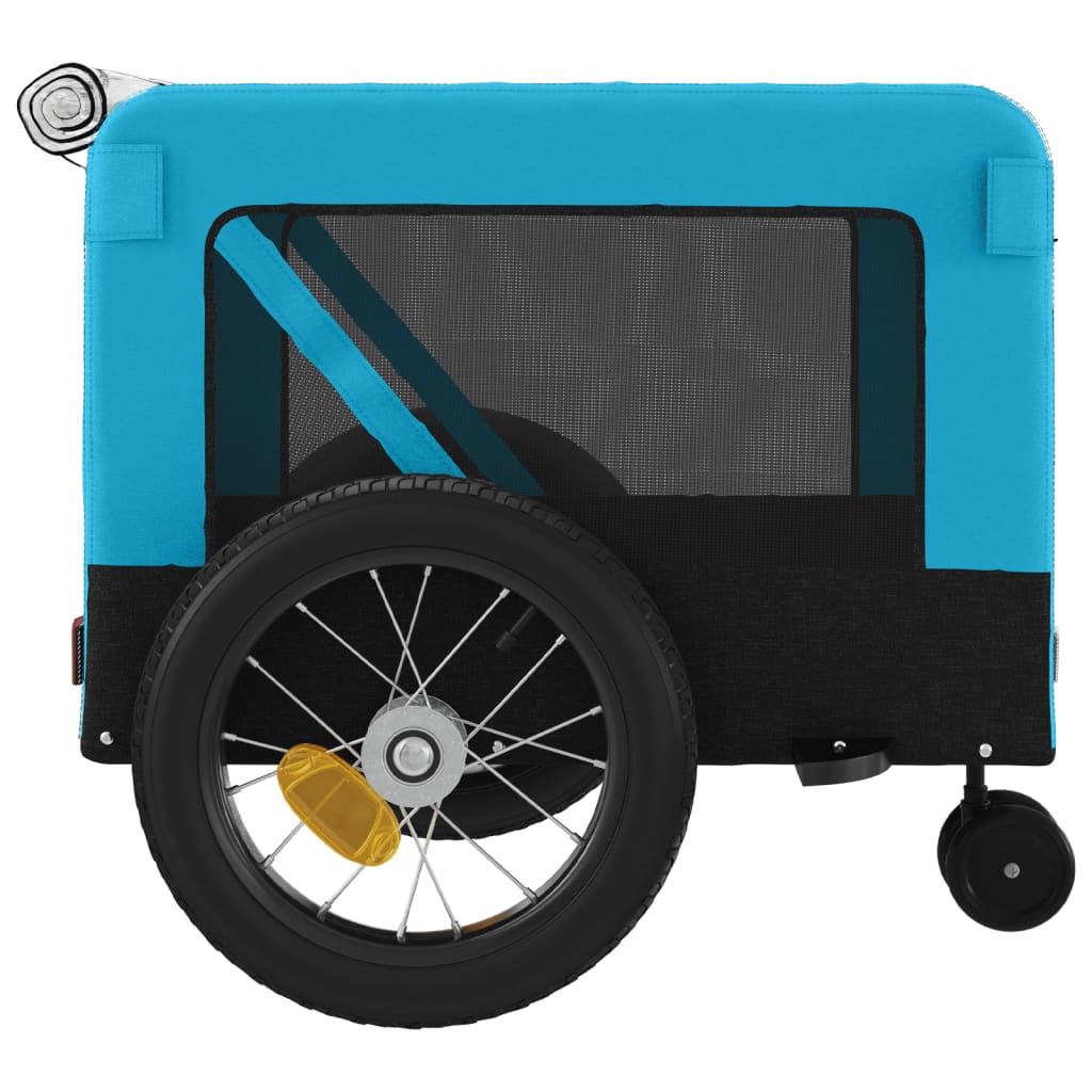 Blue and Black Oxford and Iron Animal Bike Trailer