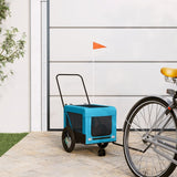 Blue and Black Oxford and Iron Animal Bike Trailer