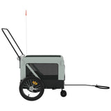 Gray and Black Oxford and Iron Animal Bike Trailer