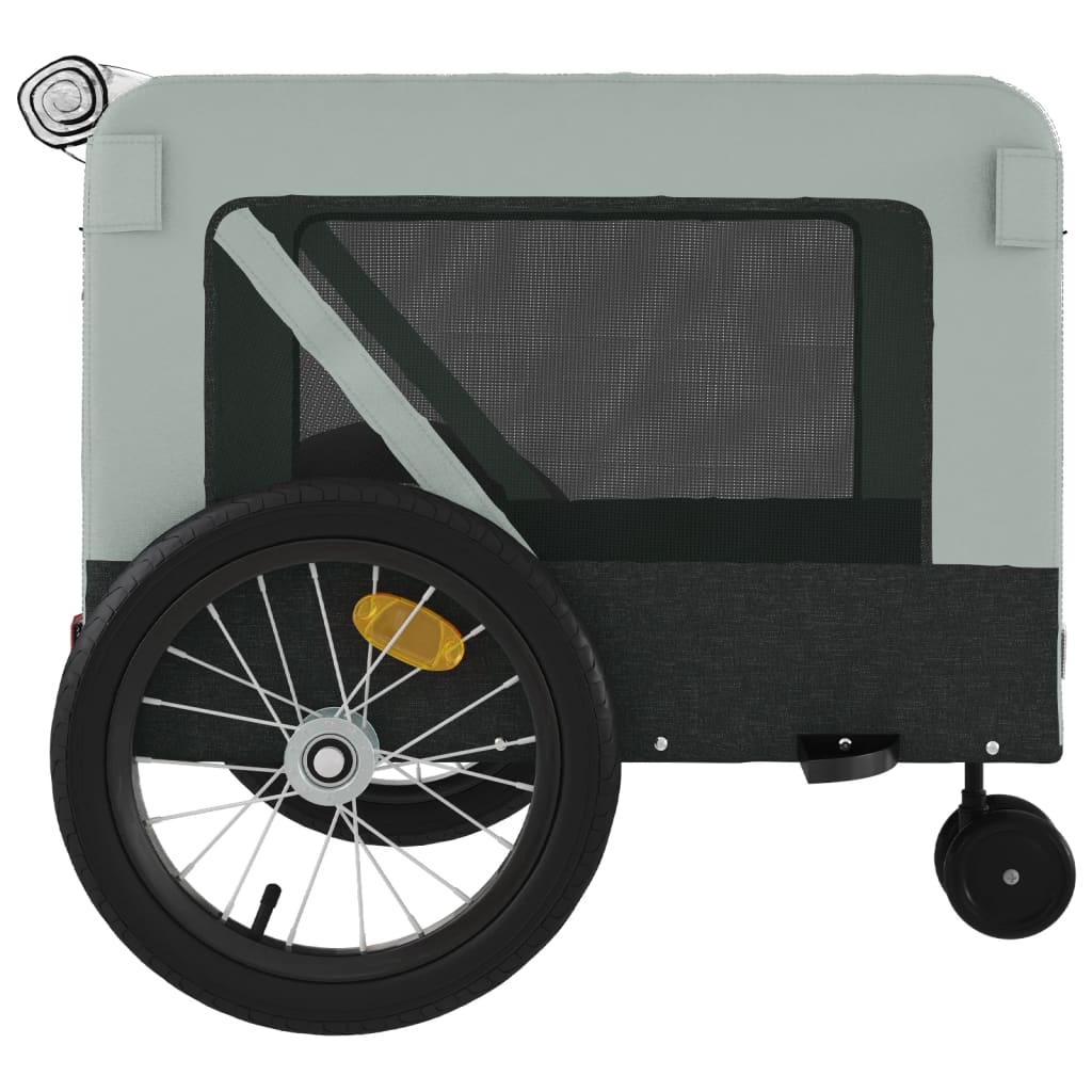 Gray and Black Oxford and Iron Animal Bike Trailer