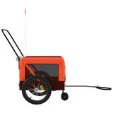 Orange and Black Oxford and Iron Animal Bike Trailer