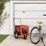 Orange and Black Oxford and Iron Animal Bike Trailer