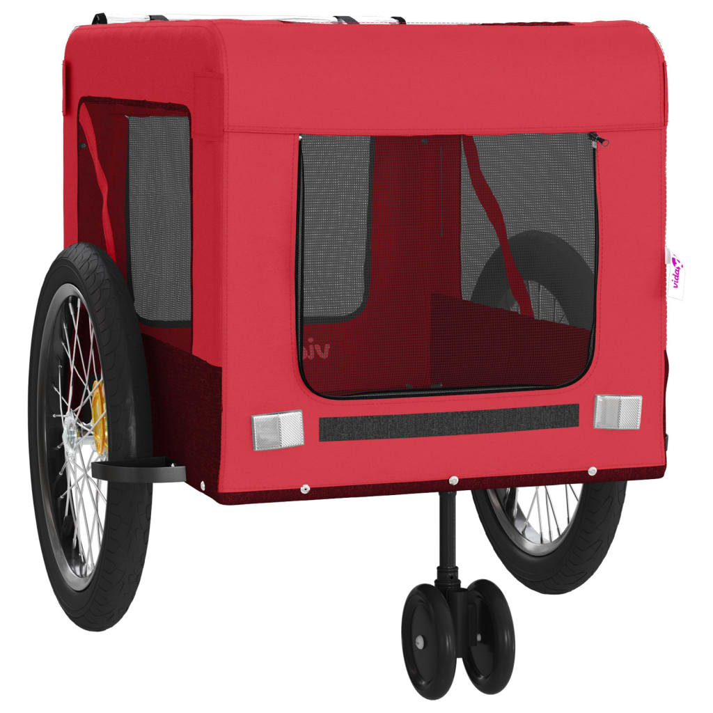 Red and Black Oxford and Iron Animal Bike Trailer