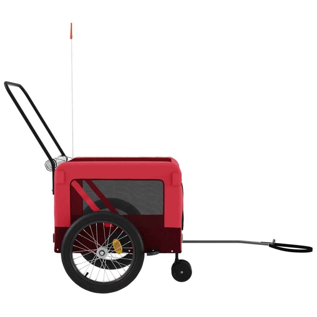 Red and Black Oxford and Iron Animal Bike Trailer