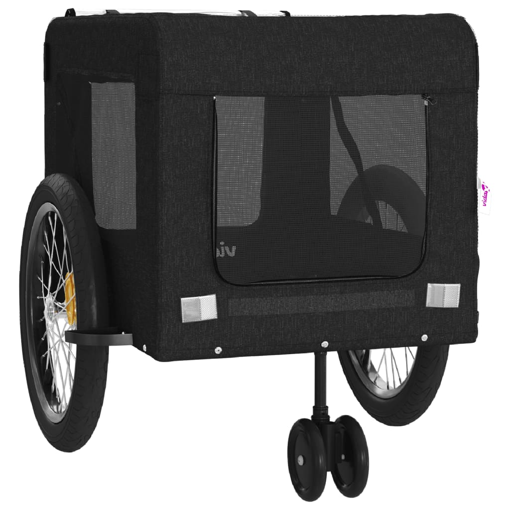 Black Oxford and Iron Animal Bike Trailer