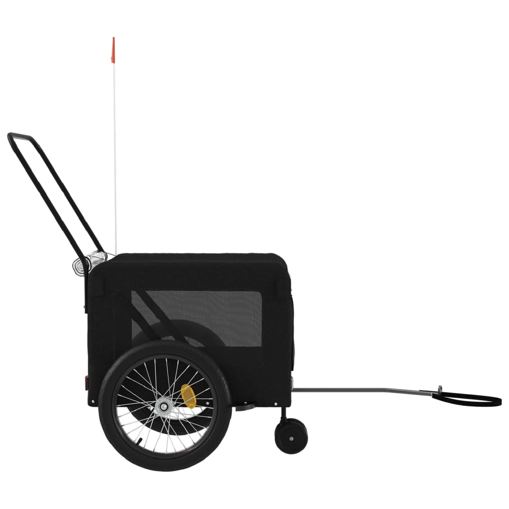 Black Oxford and Iron Animal Bike Trailer