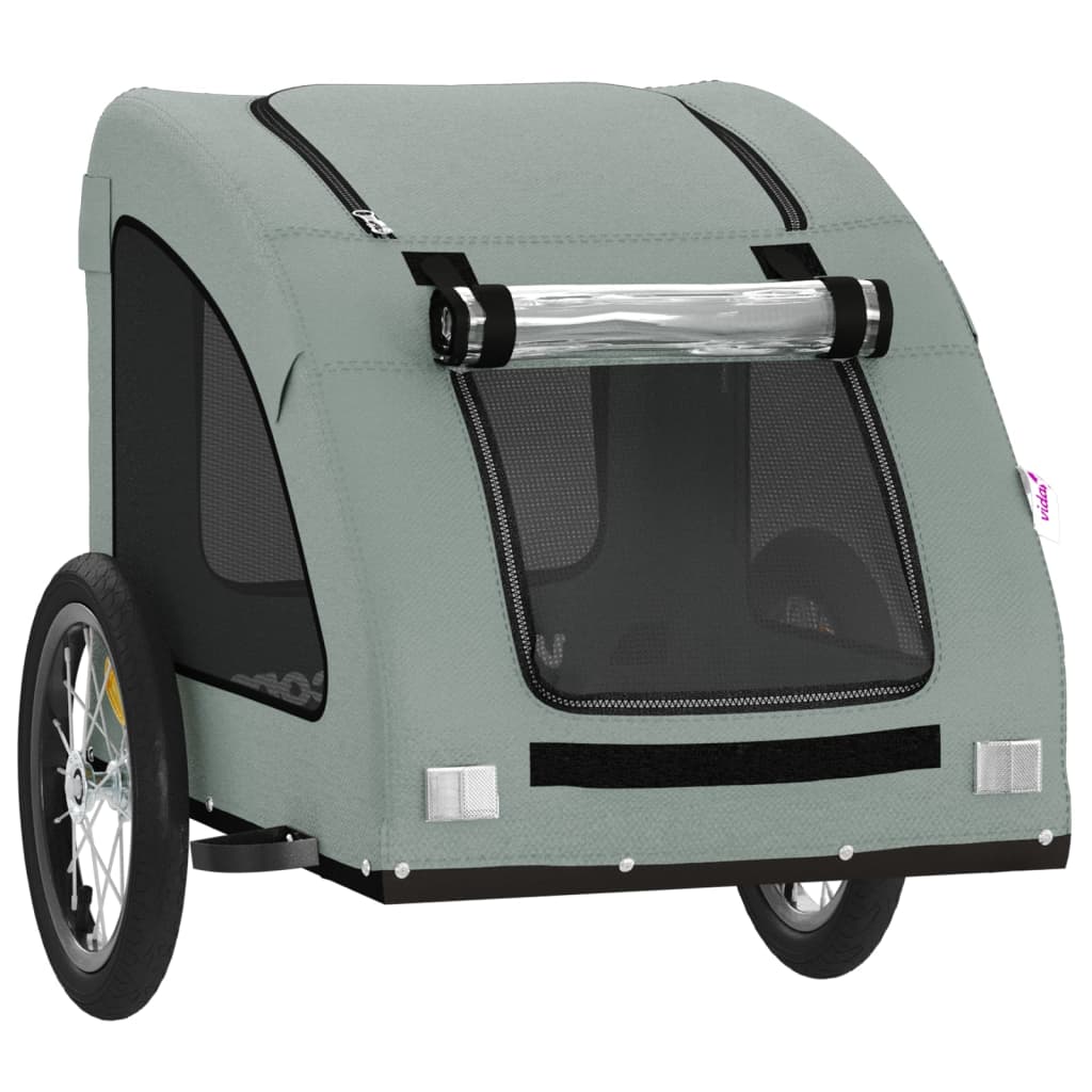 Oxford Gray and Iron Animal Bike Trailer