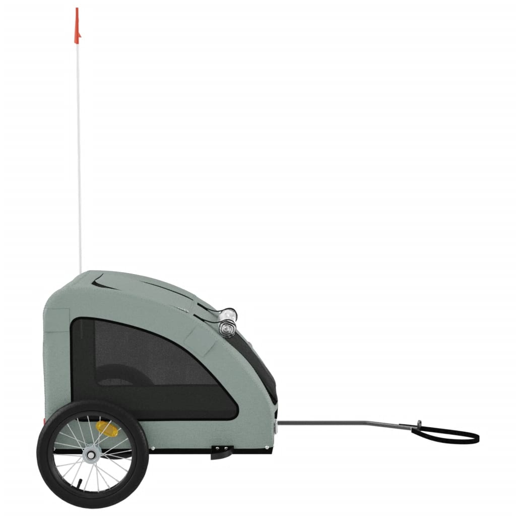 Oxford Gray and Iron Animal Bike Trailer