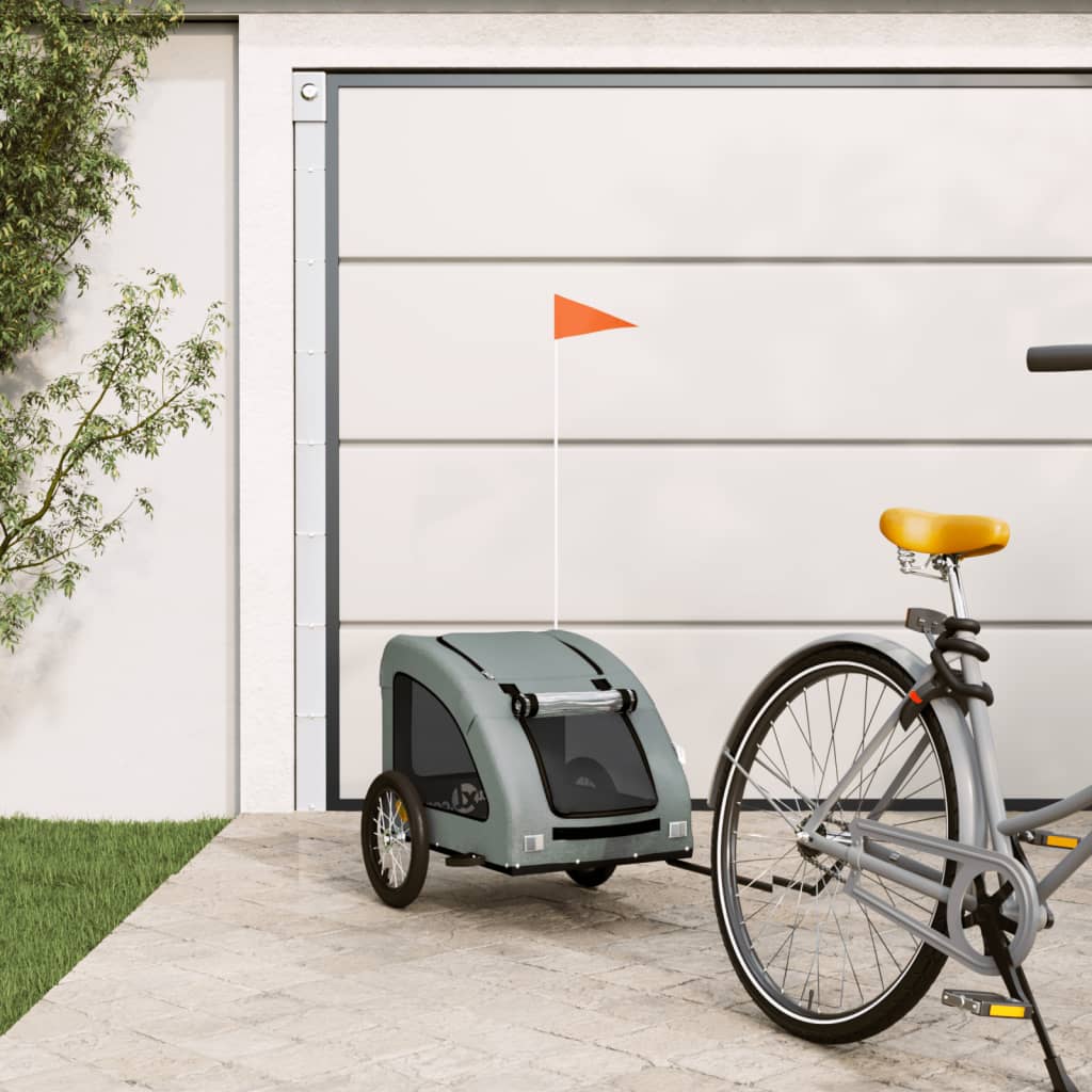 Oxford Gray and Iron Animal Bike Trailer