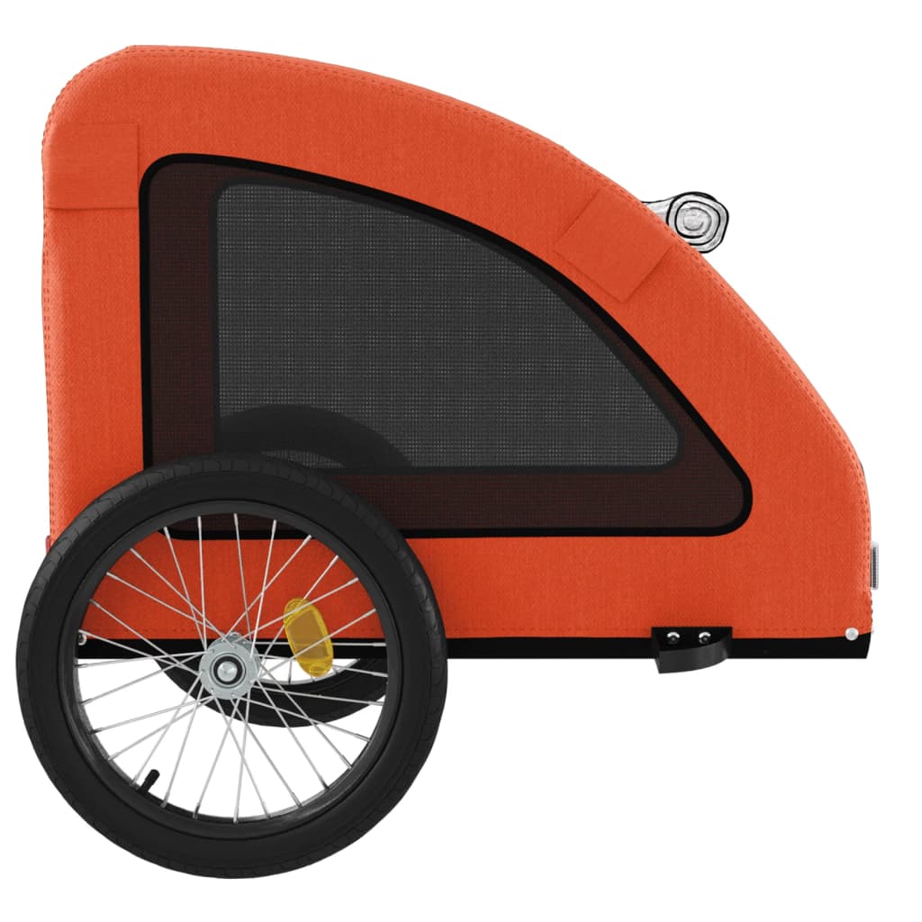 Bike Trailer for Animals Orange and Gray Oxford and Iron