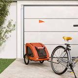 Bike Trailer for Animals Orange and Gray Oxford and Iron