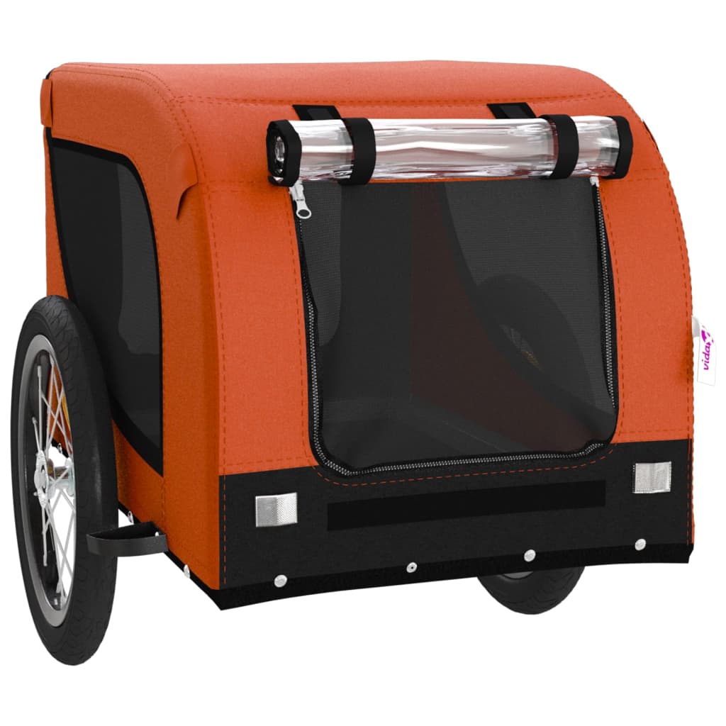 Orange and Black Oxford and Iron Animal Bike Trailer