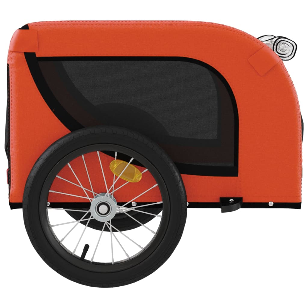 Orange and Black Oxford and Iron Animal Bike Trailer