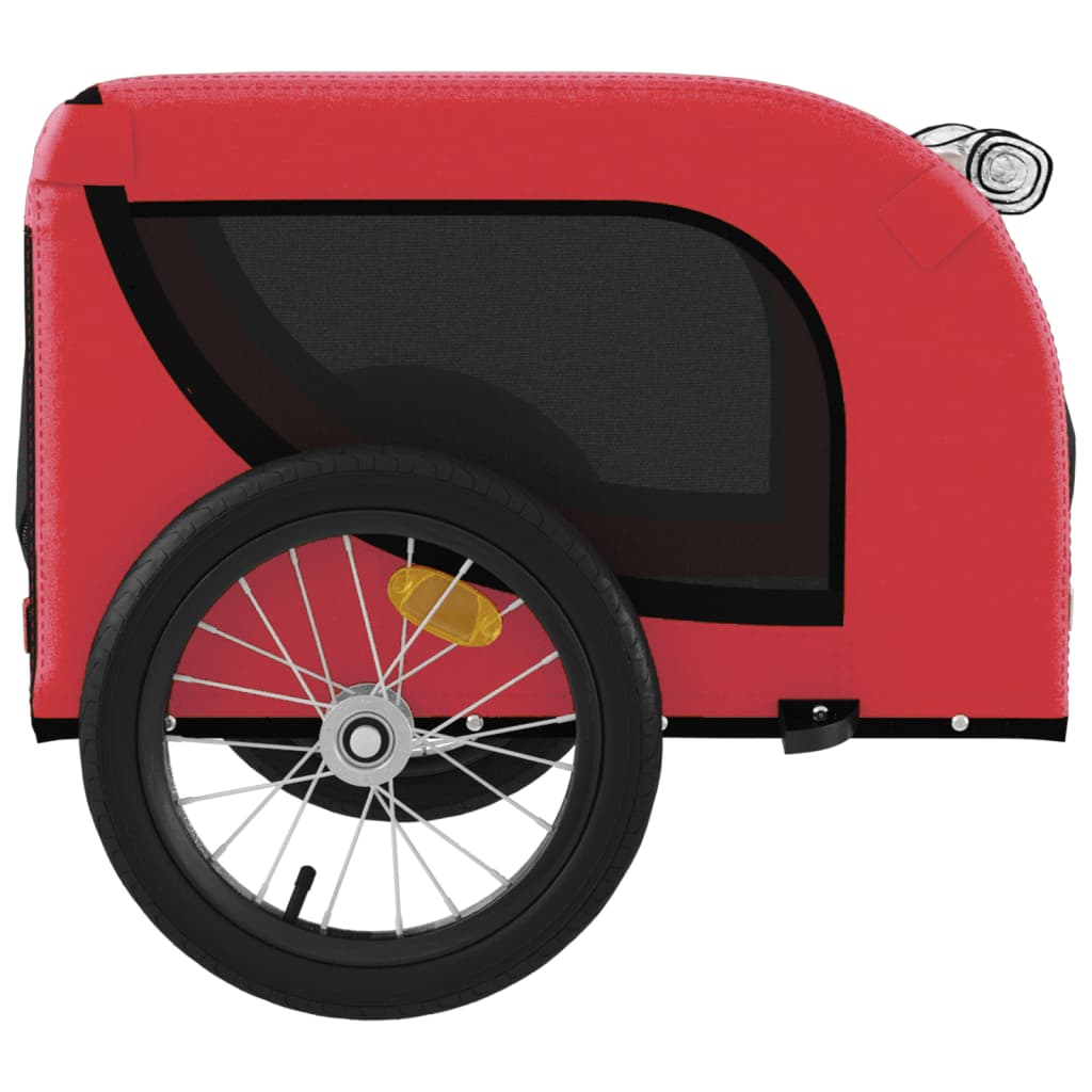 Red and Black Oxford and Iron Animal Bike Trailer