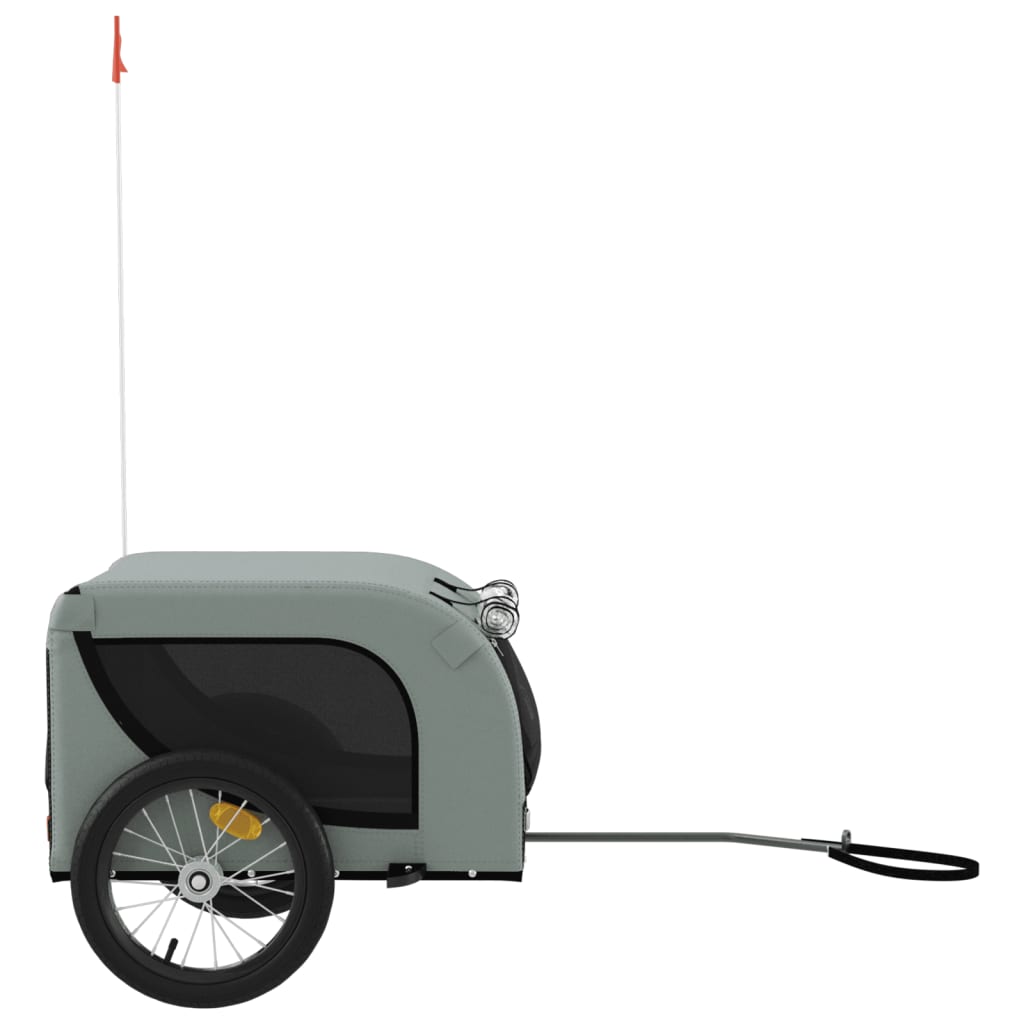 Gray and Black Oxford and Iron Animal Bike Trailer