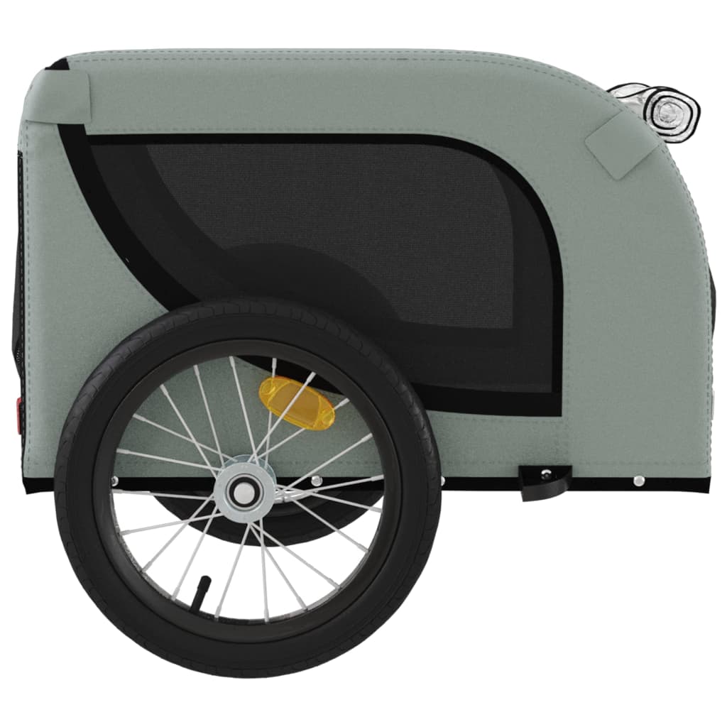 Gray and Black Oxford and Iron Animal Bike Trailer