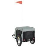 Gray and Black Oxford and Iron Animal Bike Trailer