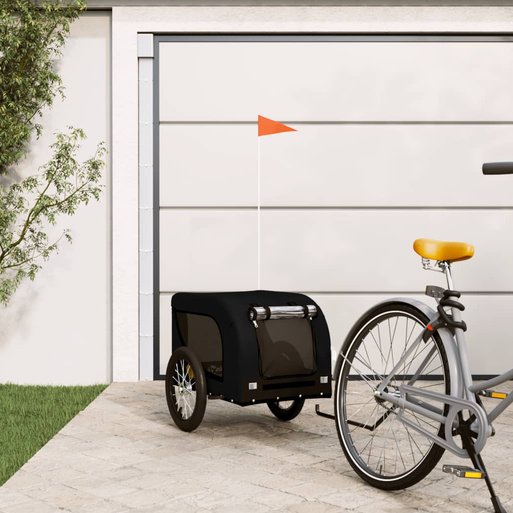 Black Oxford and Iron Animal Bike Trailer