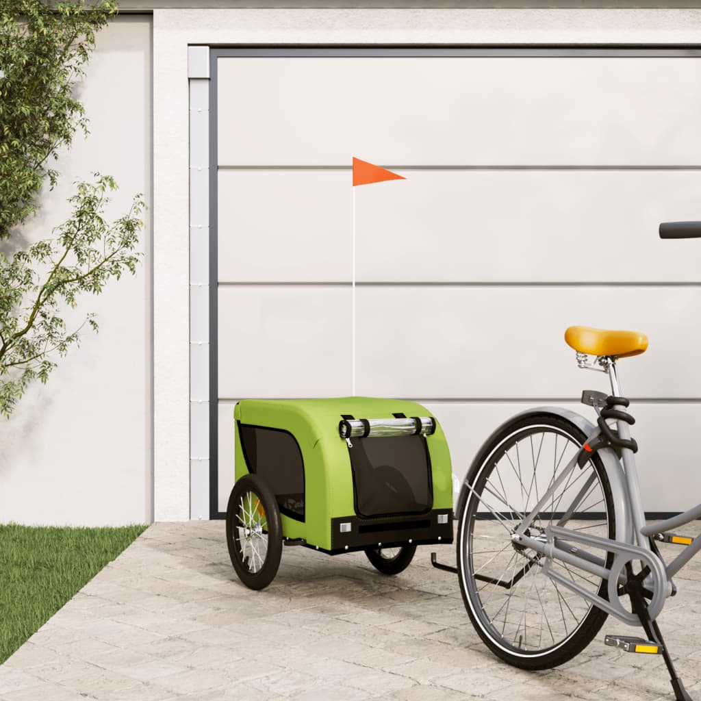 Green and Black Oxford and Iron Animal Bike Trailer