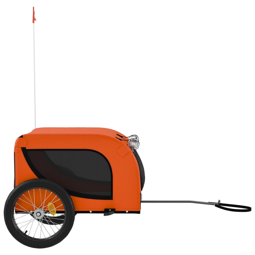 Orange and Black Oxford and Iron Animal Bike Trailer