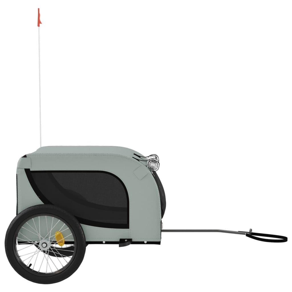 Gray and Black Oxford and Iron Animal Bike Trailer