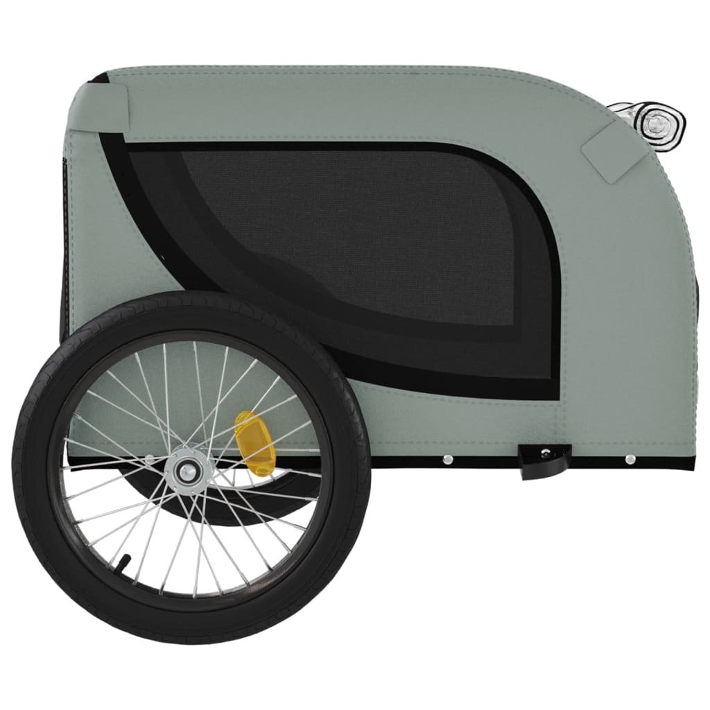 Gray and Black Oxford and Iron Animal Bike Trailer