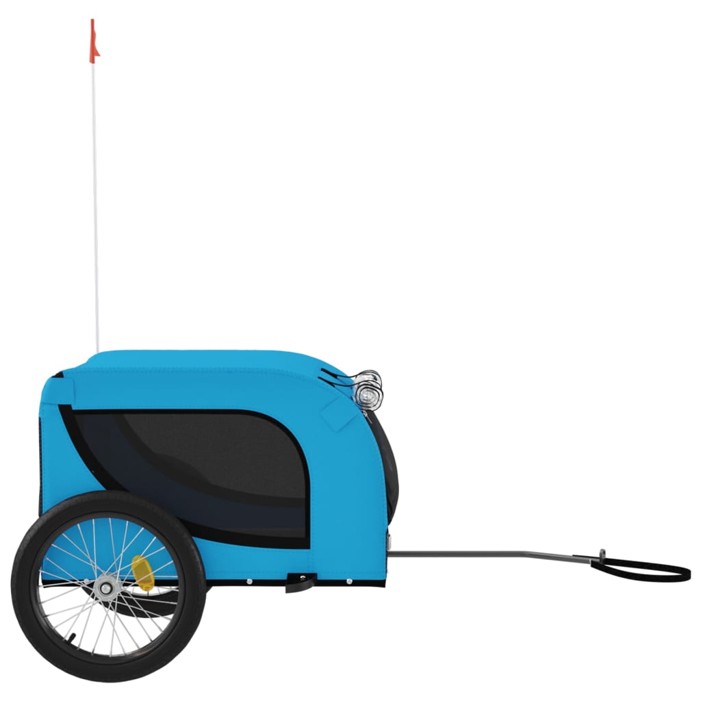 Blue and Black Oxford and Iron Animal Bike Trailer