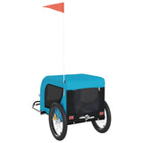 Blue and Black Oxford and Iron Animal Bike Trailer