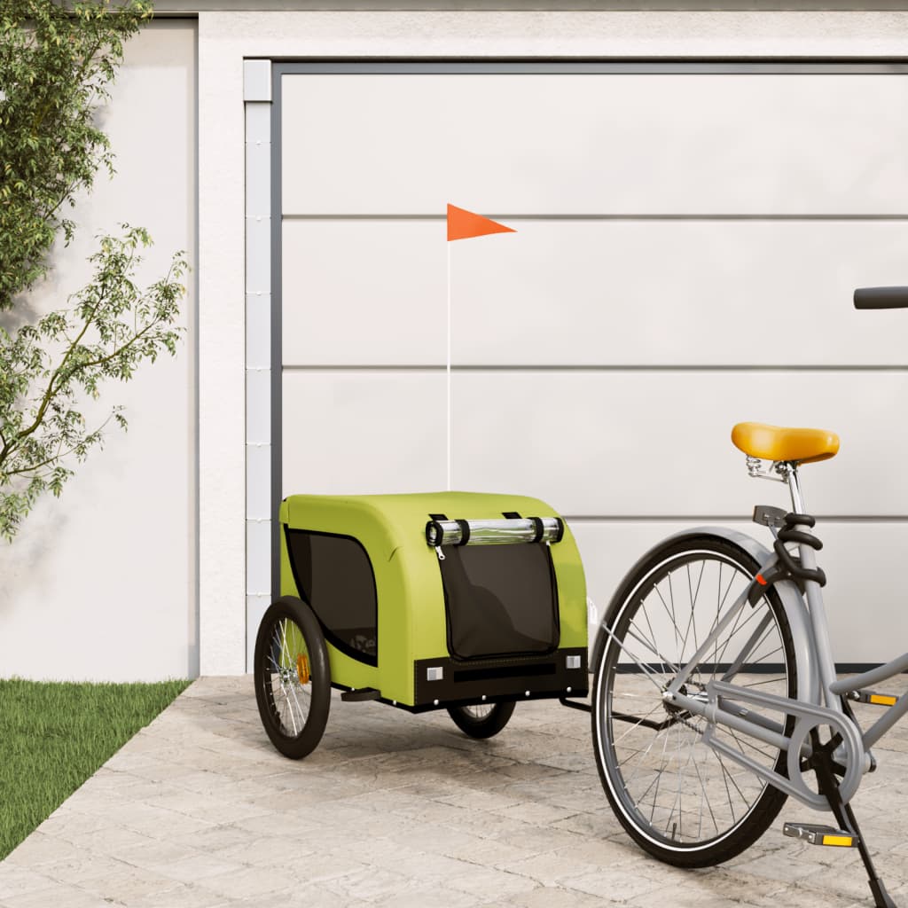 Green and Black Oxford and Iron Animal Bike Trailer