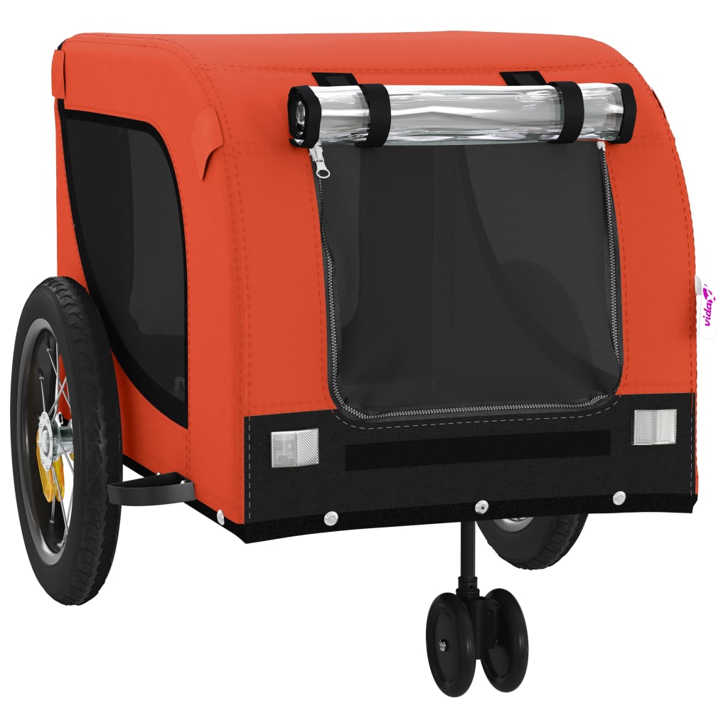 Orange and Black Oxford and Iron Animal Bike Trailer