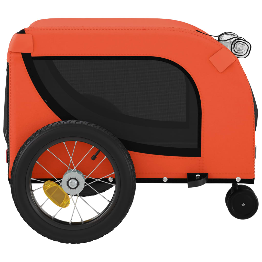 Orange and Black Oxford and Iron Animal Bike Trailer