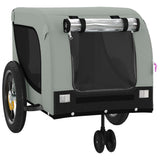 Gray and Black Oxford and Iron Animal Bike Trailer