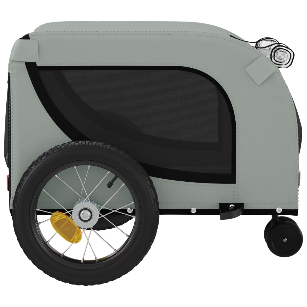 Gray and Black Oxford and Iron Animal Bike Trailer