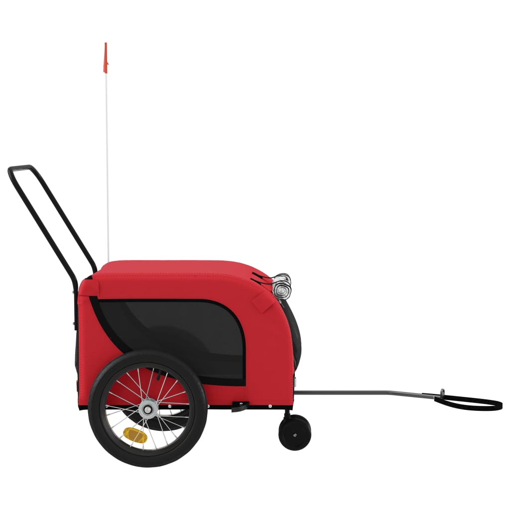 Red and Black Oxford and Iron Animal Bike Trailer