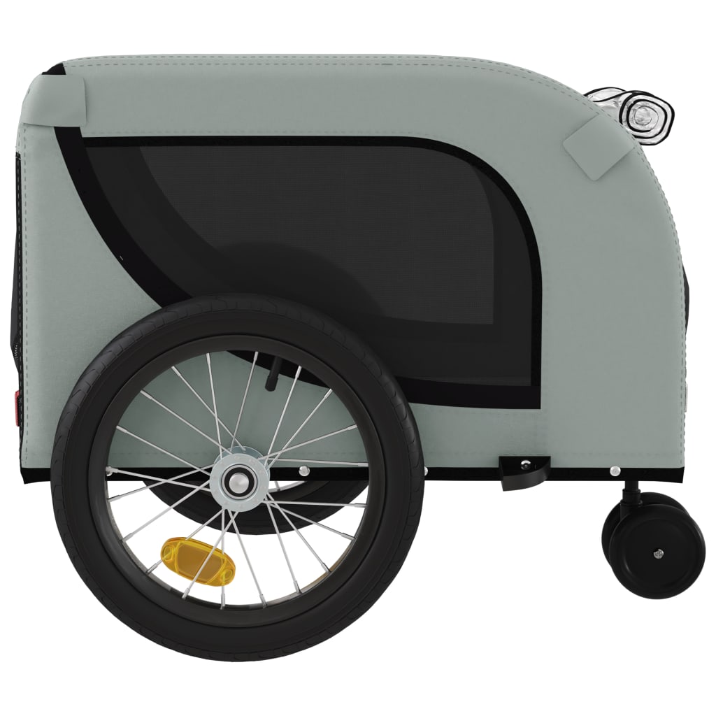 Gray and Black Oxford and Iron Animal Bike Trailer