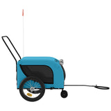 Blue and Black Oxford and Iron Animal Bike Trailer